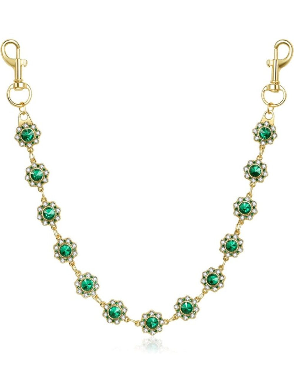 Rhinestone Chain Bag Charms, Sparkling Diamond Purse Accessories for Handbags